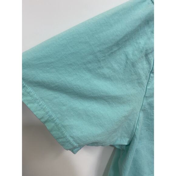 Columbia Pullover Adult Blue T-Shirt XL Short Sleeve Mens Cotton Blend - Picture 6 of 8